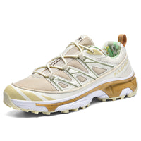 Thumbnail for chaussures randonnée basse homme blanc cassé talon moyen amorti