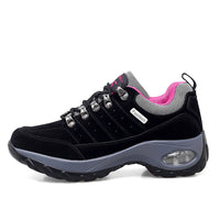 Thumbnail for chaussures de marche femme noir talon compensé respirant