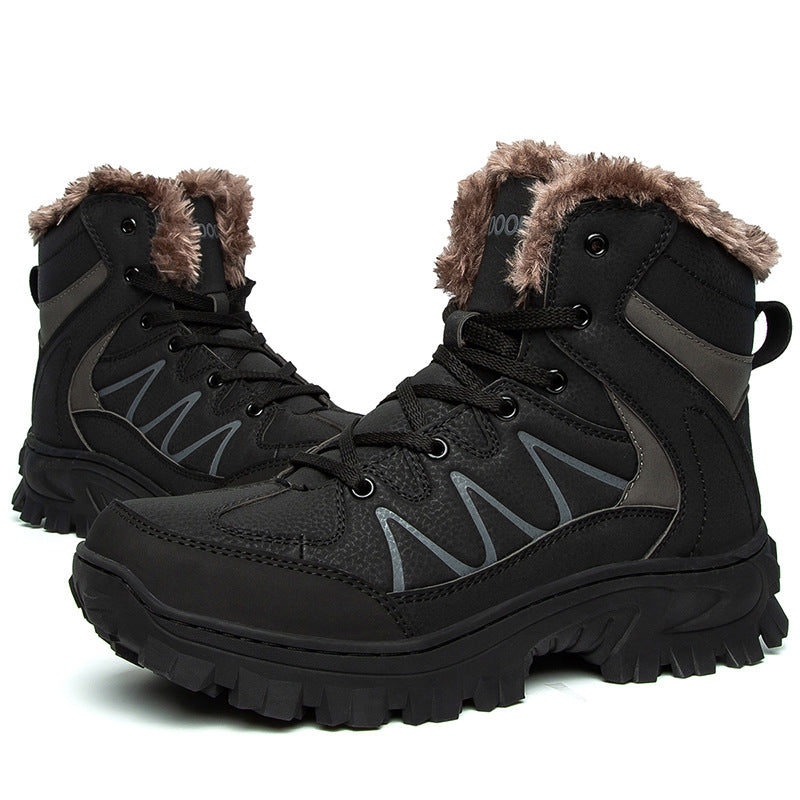 chaussures randonnée hiver homme noir chaud antidérapant