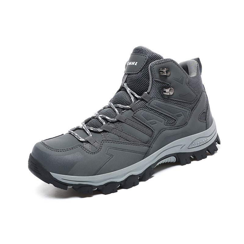 chaussures randonnée semi montante gris resistante usure montagne