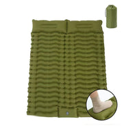 Thumbnail for Matelas autogonflant 2 personnes vert kaki épaisseur 10 cm