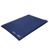 matelas camping 2 places bleu gonflable 200x135x10 cm vue de face