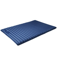 Thumbnail for matelas camping bleu 2 personnes vue arrière sur fond blanc