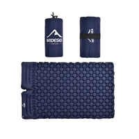 Thumbnail for matelas camping 2 places confortable bleu foncé gonflable pour outdoor