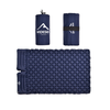 matelas camping 2 places confortable bleu foncé gonflable pour outdoor