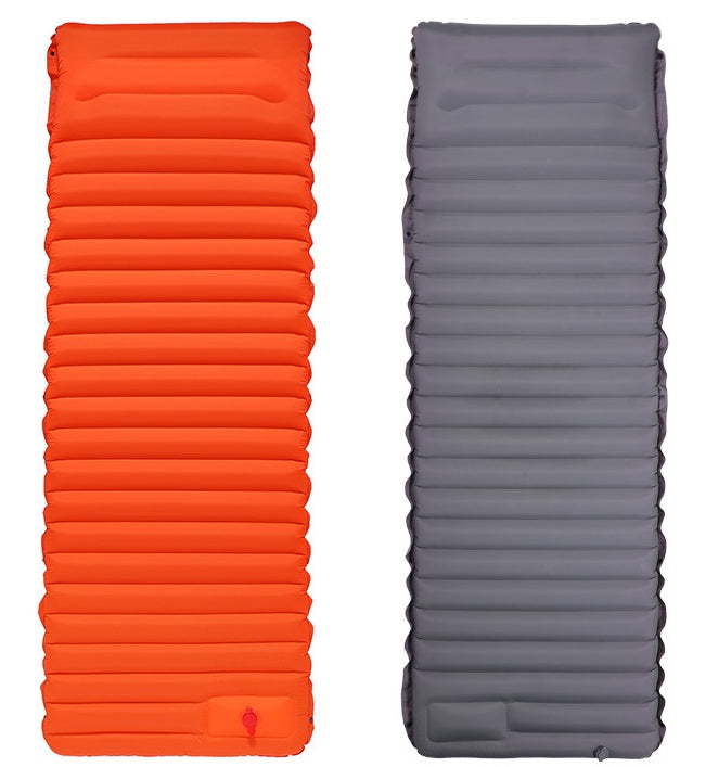 matelas randonnée ultra léger orange et gris pour bivouac