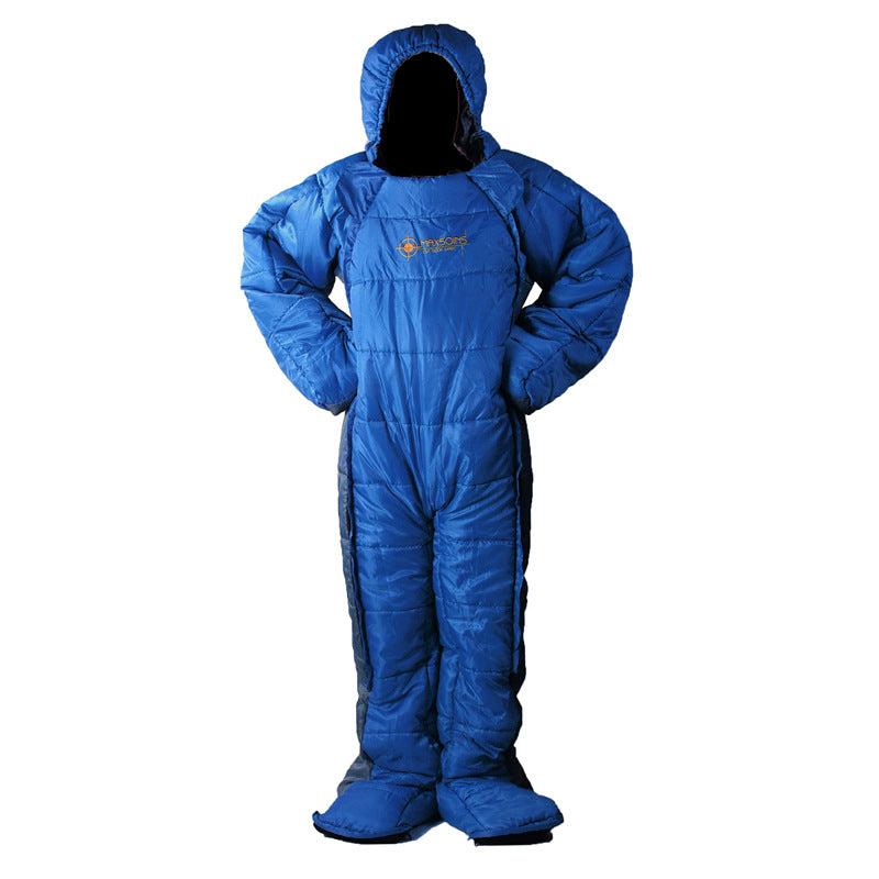 sac de couchage forme humaine adulte debout pour camping et bivouac