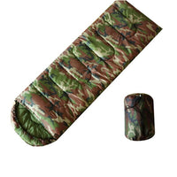 Thumbnail for sac de couchage randonnée camouflage déplié sur fond blanc