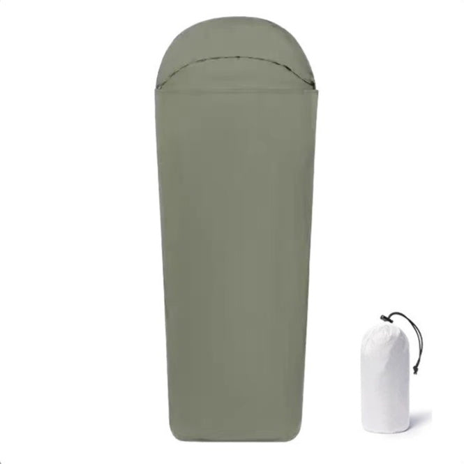 sac de couchage vert armé léger et pas cher pour camping et outdoor