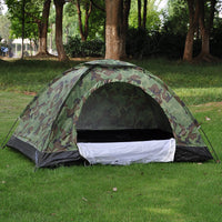Thumbnail for tente bivouac 2 places camouflage ouverte en pleine nature