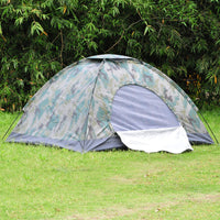 Thumbnail for tente bivouac 2 places camouflage clair installée et fermée