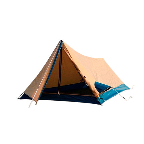 tente camping tipi une place sur fond blanc